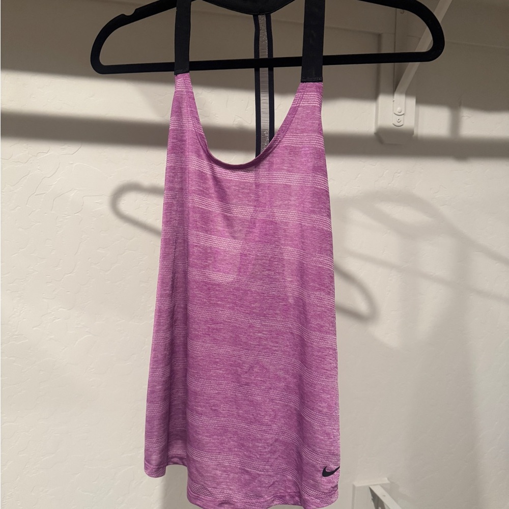 Nike Women's Heathered Purple Tank Top